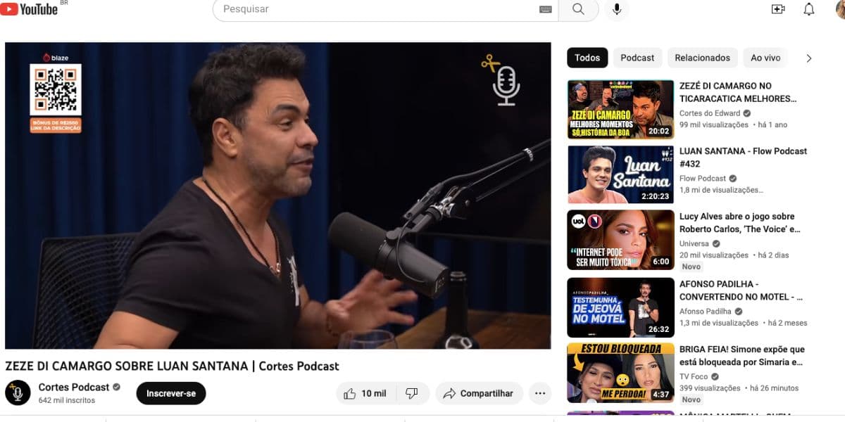 Durante entrevista em podcast, Zezé Di Camargo admitiu que Luan Santana é o maior artista brasileiro (Foto: reproduções / Instagram) Durante entrevista em podcast, Zezé Di Camargo admitiu que Luan Santana é o maior artista brasileiro (Foto: reproduções / Instagram)