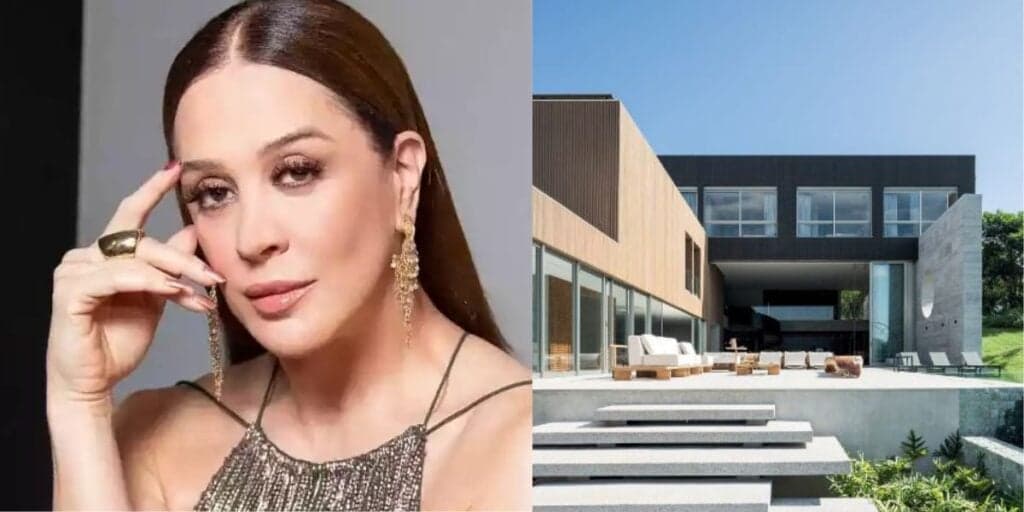 3 andares, piscina enorme e vista para montanha: Claudia Raia abre portas de sua nova mansão