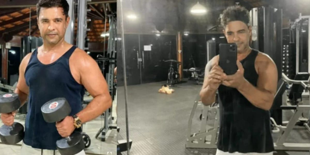 Academia onde o cantor posta muitas fotos se exercitando (Reprodução: Youtube) Academia onde o cantor posta muitas fotos se exercitando (Reprodução: Youtube)