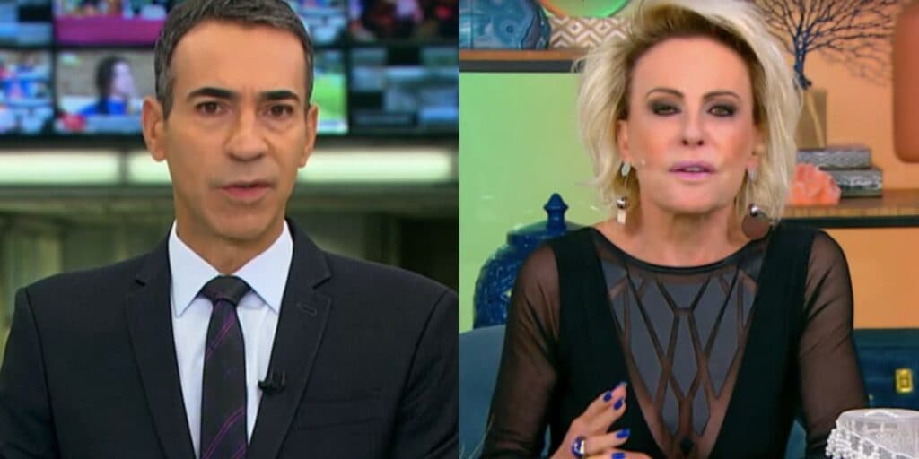 César Tralli interrompe o Mais Você para dar recado à Ana Maria após loira passar dias fora do ar