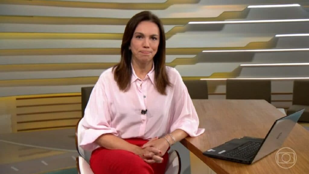 Coube a Ana Paula Araújo interromper jornal na Globo para anunciar morte de famosa ao Brasil