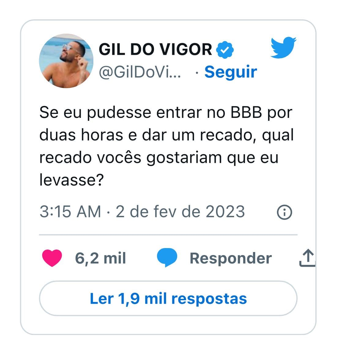 BBB23: Gil do Vigor volta para dentro da casa mais vigiada e informação acaba sendo vazada - Foto Reprodução BBB23: Gil do Vigor volta para dentro da casa mais vigiada e informação acaba sendo vazada - Foto Reprodução