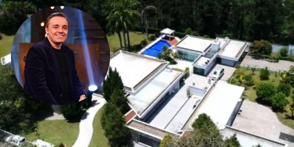 Com piscina enorme, quadra e sala de troféus, mansão gigante de Gugu ficou assim hoje