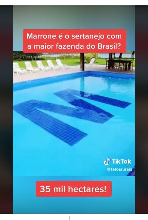 Fazenda de Marrone, de 35 mil hectares e 20 mil cabeça de gado - Foto Reprodução Canal Fatos Rurais Fazenda de Marrone, de 35 mil hectares e 20 mil cabeça de gado - Foto Reprodução Canal Fatos Rurais
