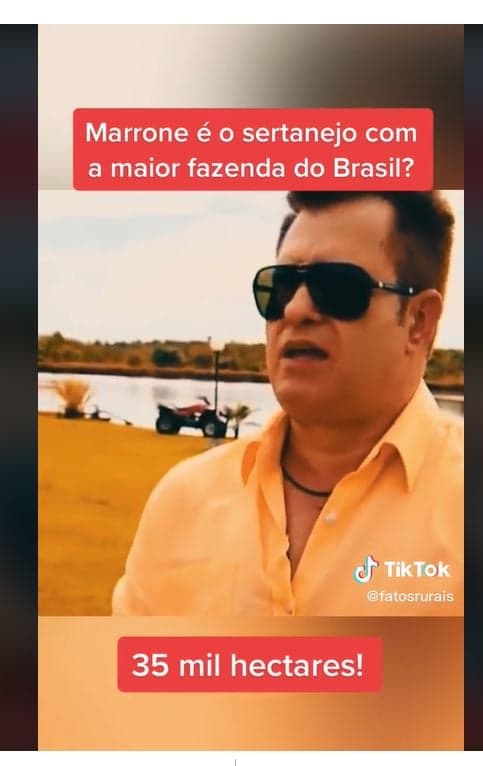 Fazenda de Marrone, de 35 mil hectares e 20 mil cabeça de gado - Foto Reprodução Canal Fatos Rurais Fazenda de Marrone, de 35 mil hectares e 20 mil cabeça de gado - Foto Reprodução Canal Fatos Rurais