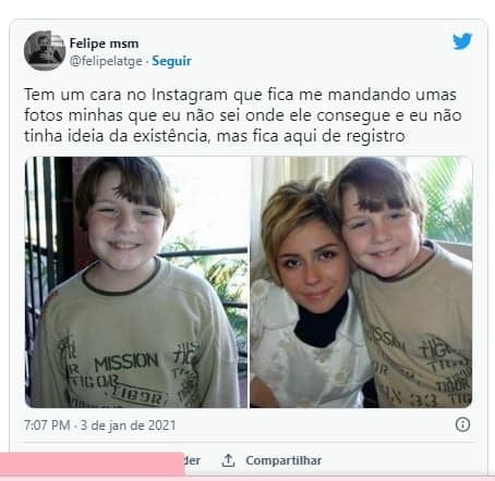 Felipe Latgé, que deu vida ao Otávio em Da Cor do Pecado, hoje está barbudo, fora da TV e com profissão comum - Foto Reprodução Twitter Felipe Latgé, que deu vida ao Otávio em Da Cor do Pecado, hoje está barbudo, fora da TV e com profissão comum - Foto Reprodução Twitter