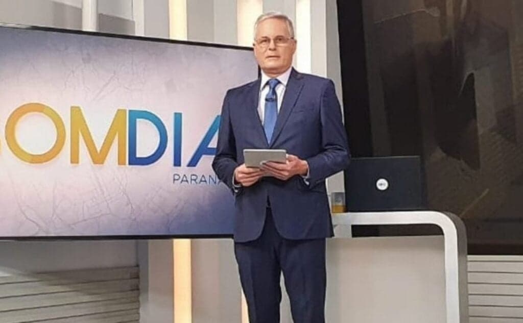 Fernando Parracho no comando do Bom Dia Paraná na afiliada da Globo no estado Fernando Parracho no comando do Bom Dia Paraná na afiliada da Globo no estado