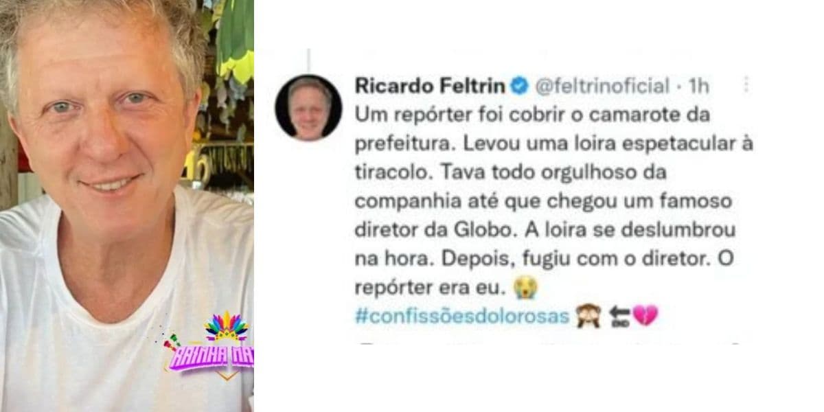 Ricardo Feltrin escandaliza com polêmica com diretor da Globo (Foto: Reprodução / Instagram) Ricardo Feltrin escandaliza com polêmica com diretor da Globo (Foto: Reprodução / Instagram)