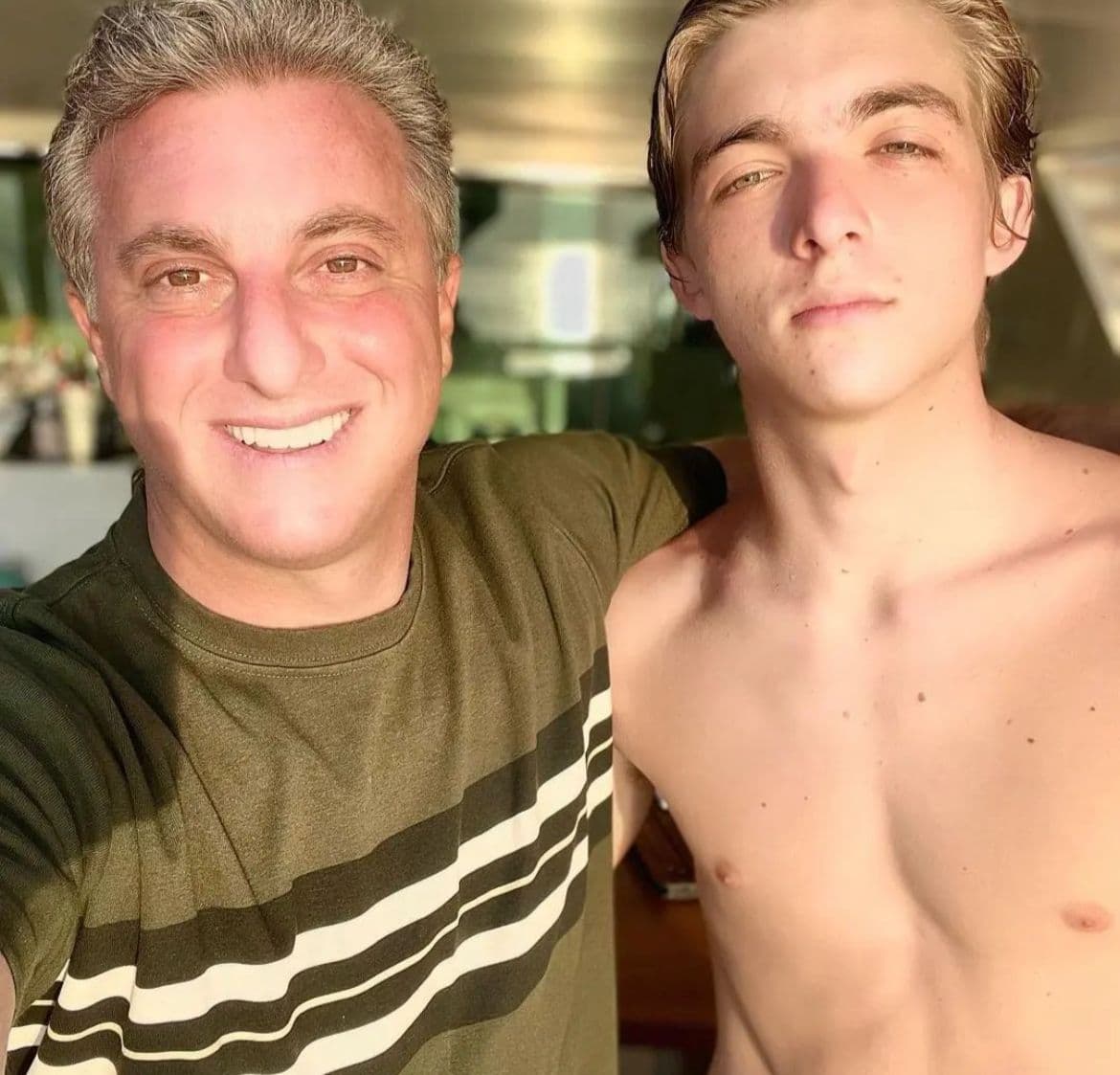 Luciano Huck, com o seu filho mais velho, o Joaquim - Foto Reprodução instagram Luciano Huck, com o seu filho mais velho, o Joaquim - Foto Reprodução instagram