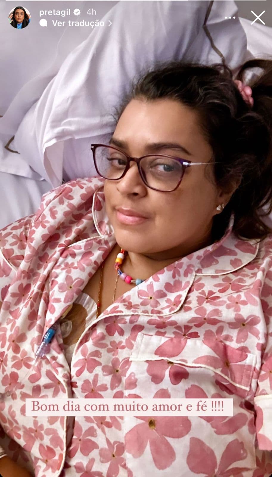 Lutando contra câncer, Preta Gil mostra cateter no corpo e faz relato ao público - Foto Reprodução Lutando contra câncer, Preta Gil mostra cateter no corpo e faz relato ao público - Foto Reprodução