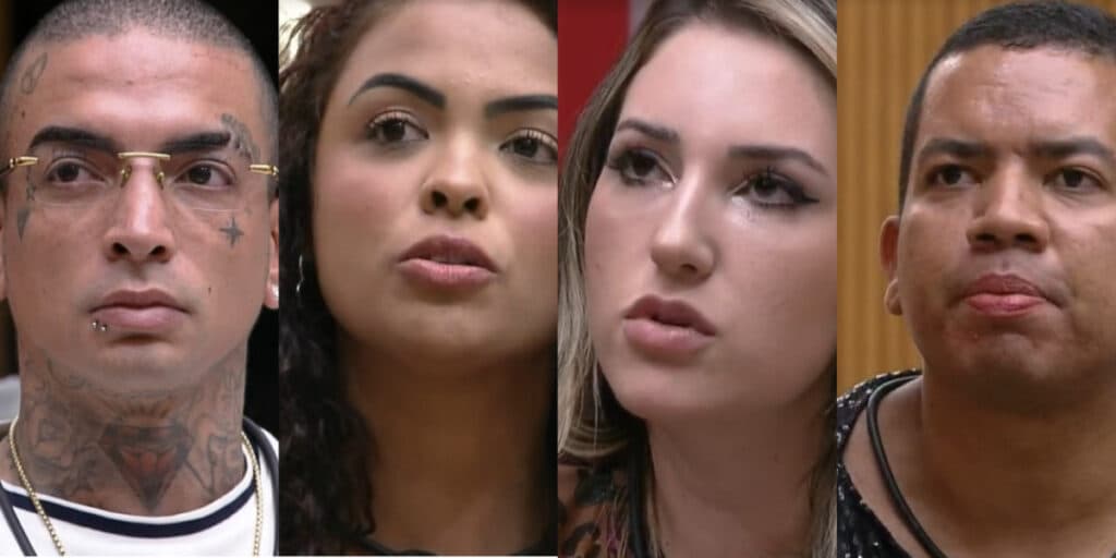 Enquete BBB23 - Guimê, Paula, Amanda e Bruno estão no paredão; vote em quem você quer que saia!