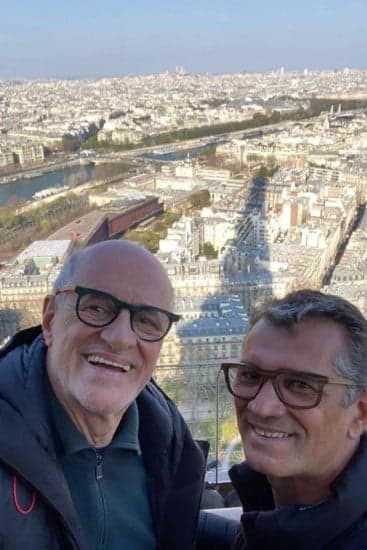 Marcos Caruso e Marcos Paiva em viagem a Lisboa, em Portugal - Foto Reprodução Marcos Caruso e Marcos Paiva em viagem a Lisboa, em Portugal - Foto Reprodução