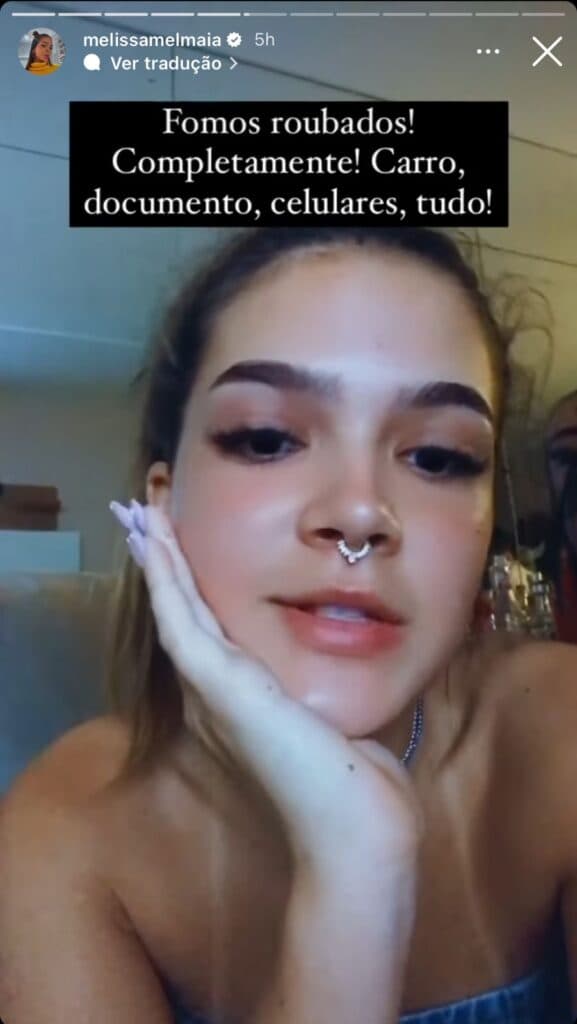 Mel Maia, atriz da Globo, sofre grave assalto no Rio de Janeiro, perde tudo e faz apelo nas redes sociais - Foto Reprodução instagram Mel Maia, atriz da Globo, sofre grave assalto no Rio de Janeiro, perde tudo e faz apelo nas redes sociais - Foto Reprodução instagram