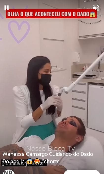 Wanessa surge em clínica, filma Dado Dolabella em maca e entrega procedimento Imediato - Foto Reprodução Wanessa surge em clínica, filma Dado Dolabella em maca e entrega procedimento Imediato - Foto Reprodução