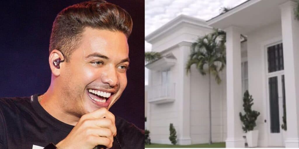 Arquitetura dos deuses, pilastra e lustre enorme: a mansão que Wesley Safadão vive hoje é faraônica