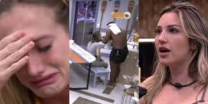 Bruna Griphão é acusada de agressão em Amanada no BBB23 (Reprodução - Globo) Bruna Griphão é acusada de agressão em Amanada no BBB23 (Reprodução - Globo)