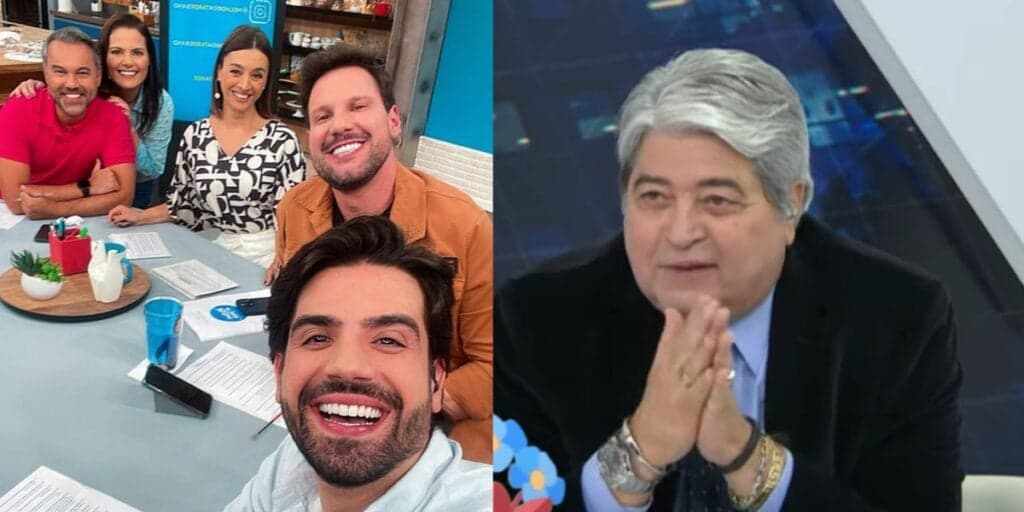 Datena entrega relação sigilosa de colunista de Catia Fonseca e rapaz pede confidência ao vivo: "Apaixonado"