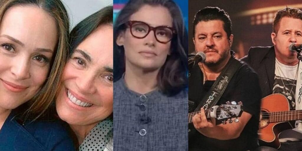 Filha de Regina Duarte surge com ela e fala de rompimento - Fantástico esquece Renata - Cachê de Marrone