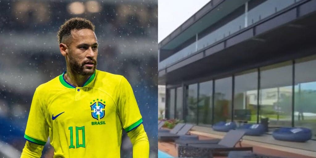 Toda preta, vista permanente e avaliada em 20 milhões: Mansão de vidro de Neymar é a coisa mais incrível