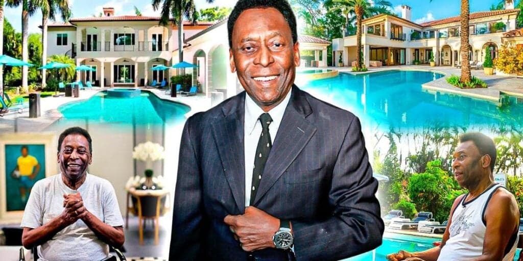 Piscina, quadra de tênis e campo de futebol: a mansão faraônica que Pelé deixou de herança