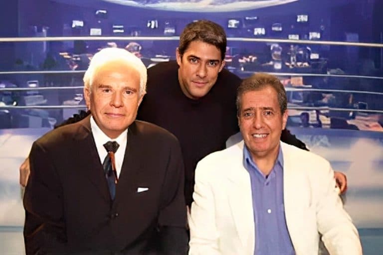 Berto Filho em Cid Moreira e William Bonner, no Jornal Nacional - Foto Reprodução Internet Berto Filho em Cid Moreira e William Bonner, no Jornal Nacional - Foto Reprodução Internet
