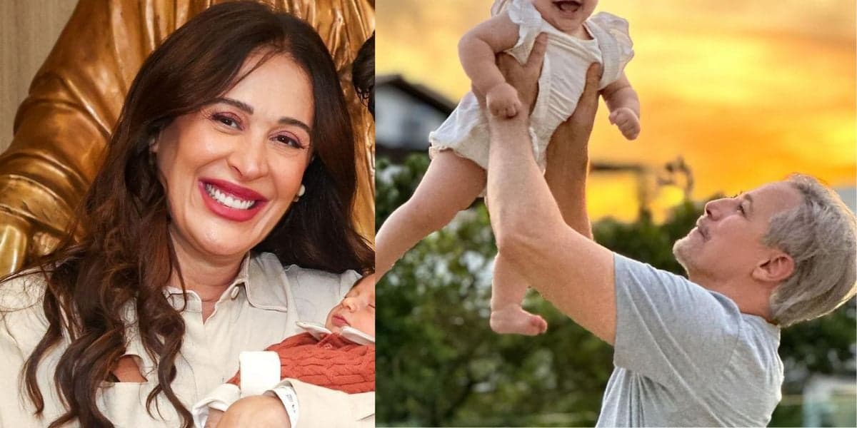 Claudia Raia e seu filho Luca / Edson Celulari e sua filha Chiara - Foto Montagem TV Foco Claudia Raia e seu filho Luca / Edson Celulari e sua filha Chiara - Foto Montagem TV Foco