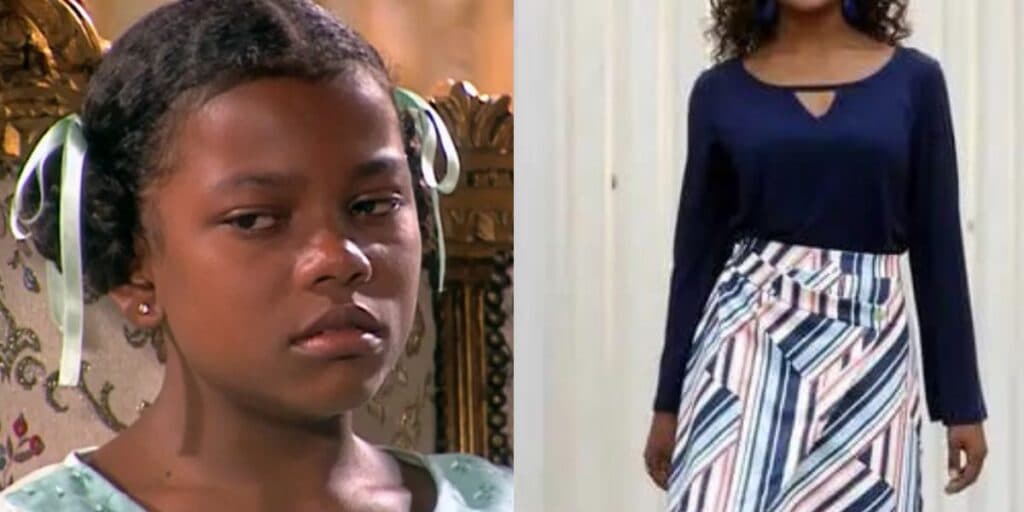 Sem chance na Tv, em emprego comum, e bem diferente: Assim está Darlene de "Chocolate com Pimenta" da Globo