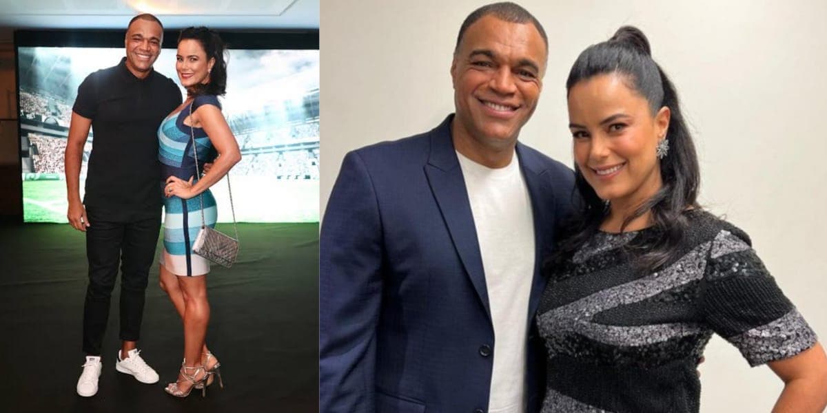 Denílson e Luciele Di Camargo surgem sempre muito sorridentes (Reprodução: Instagram) Denílson e Luciele Di Camargo surgem sempre muito sorridentes (Reprodução: Instagram)