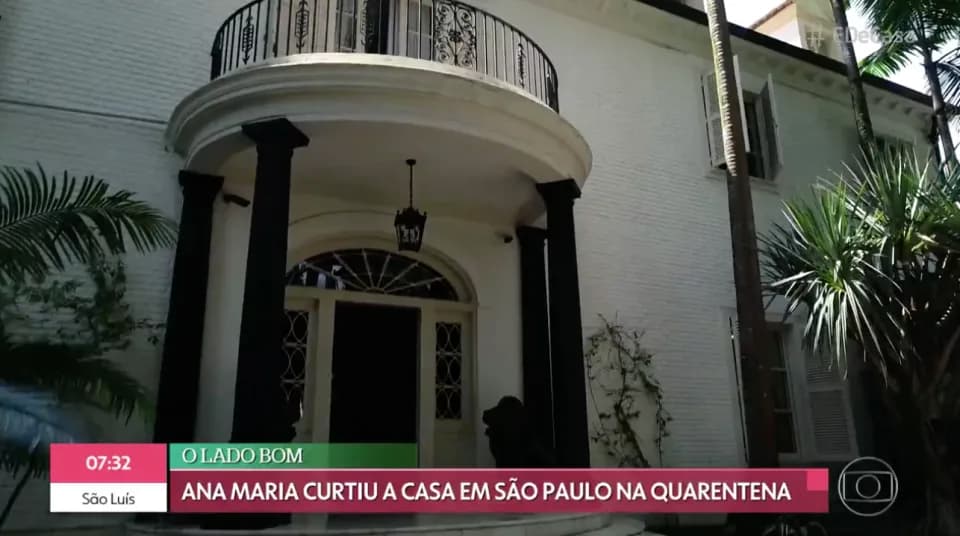 Fachada da mansão de Ana Maria Braga, em um bairro nobre da zona sul de São Paulo - Foto Reprodução Internet Fachada da mansão de Ana Maria Braga, em um bairro nobre da zona sul de São Paulo - Foto Reprodução Internet