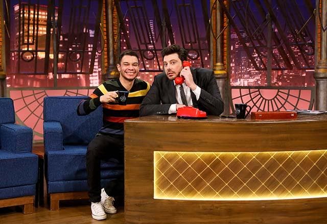 Igor Guimarães e Danili Gentili no The Noite, no SBT - Foto Reprodução Internet Igor Guimarães e Danili Gentili no The Noite, no SBT - Foto Reprodução Internet