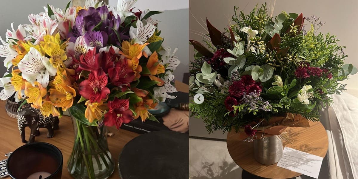 Maju Coutinho se mostrou apaixonada por flores - Foto Reprodução Maju Coutinho se mostrou apaixonada por flores - Foto Reprodução