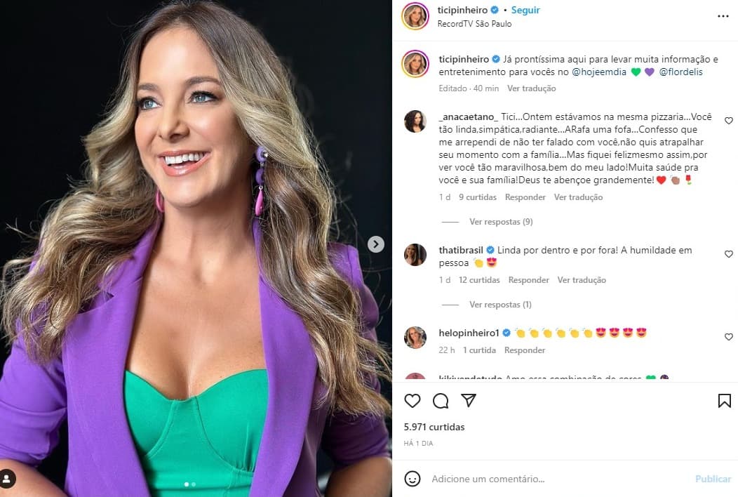Mulher entrega situação com Ticiane Pinheiro e Rafinha Justus em restaurante - Foto Reprodução Instagram Mulher entrega situação com Ticiane Pinheiro e Rafinha Justus em restaurante - Foto Reprodução Instagram