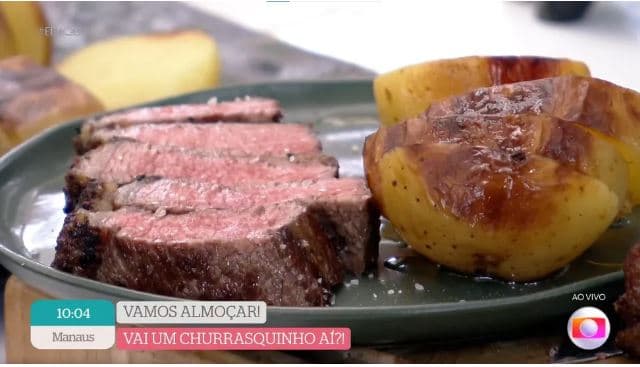 Picanha suculenta do Thiago Oliveira do É de Casa - Foto Reprodução TV Globo Picanha suculenta do Thiago Oliveira do É de Casa - Foto Reprodução TV Globo