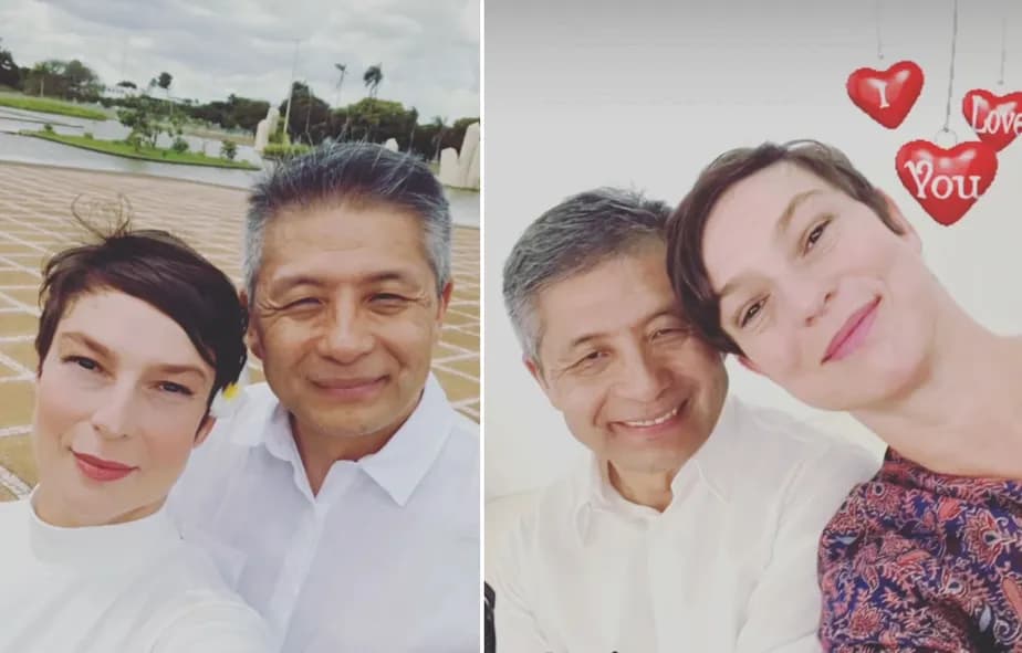 a atriz Maria Paula e Leo Imamura, seu novo amor de 60 anos de idade - Foto Reprodução Internet a atriz Maria Paula e Leo Imamura, seu novo amor de 60 anos de idade - Foto Reprodução Internet