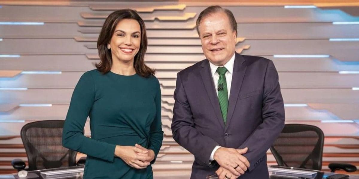 Ana Paula Araújo e Chico Pinheiro no Bom Dia Brasil (Foto: Reprodução / Globo) Ana Paula Araújo e Chico Pinheiro no Bom Dia Brasil (Foto: Reprodução / Globo)