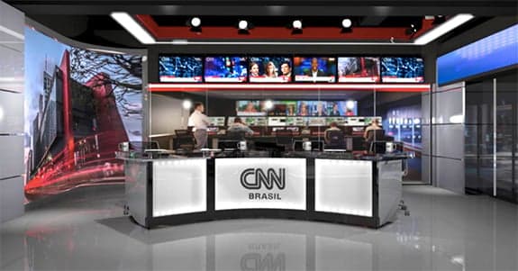 Bancada de jornal da CNN Brasil - Foto Reprodução Internet Bancada de jornal da CNN Brasil - Foto Reprodução Internet