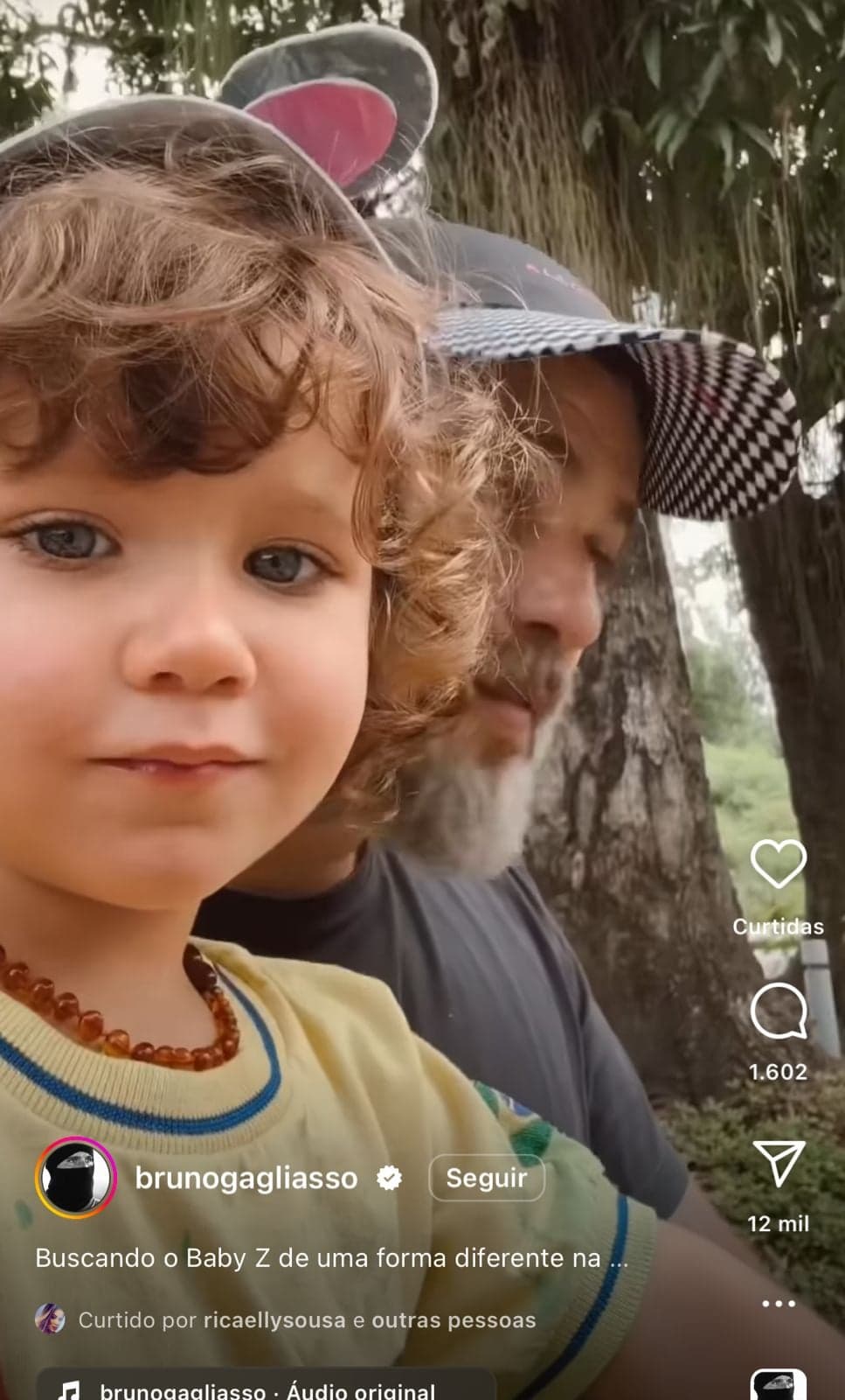 Bruno Gagliasso e seu filho Zyan - Foto Reprodução Instagram Bruno Gagliasso e seu filho Zyan - Foto Reprodução Instagram