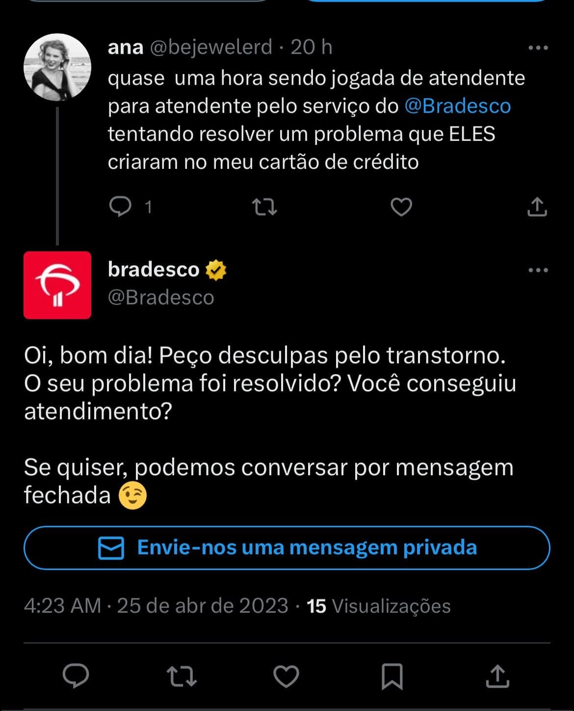 Clientes do Bradesco estão enfurecidos com situação do Banco nesta terça-feira (25) - Foto Reprodução Twitter Clientes do Bradesco estão enfurecidos com situação do Banco nesta terça-feira (25) - Foto Reprodução Twitter