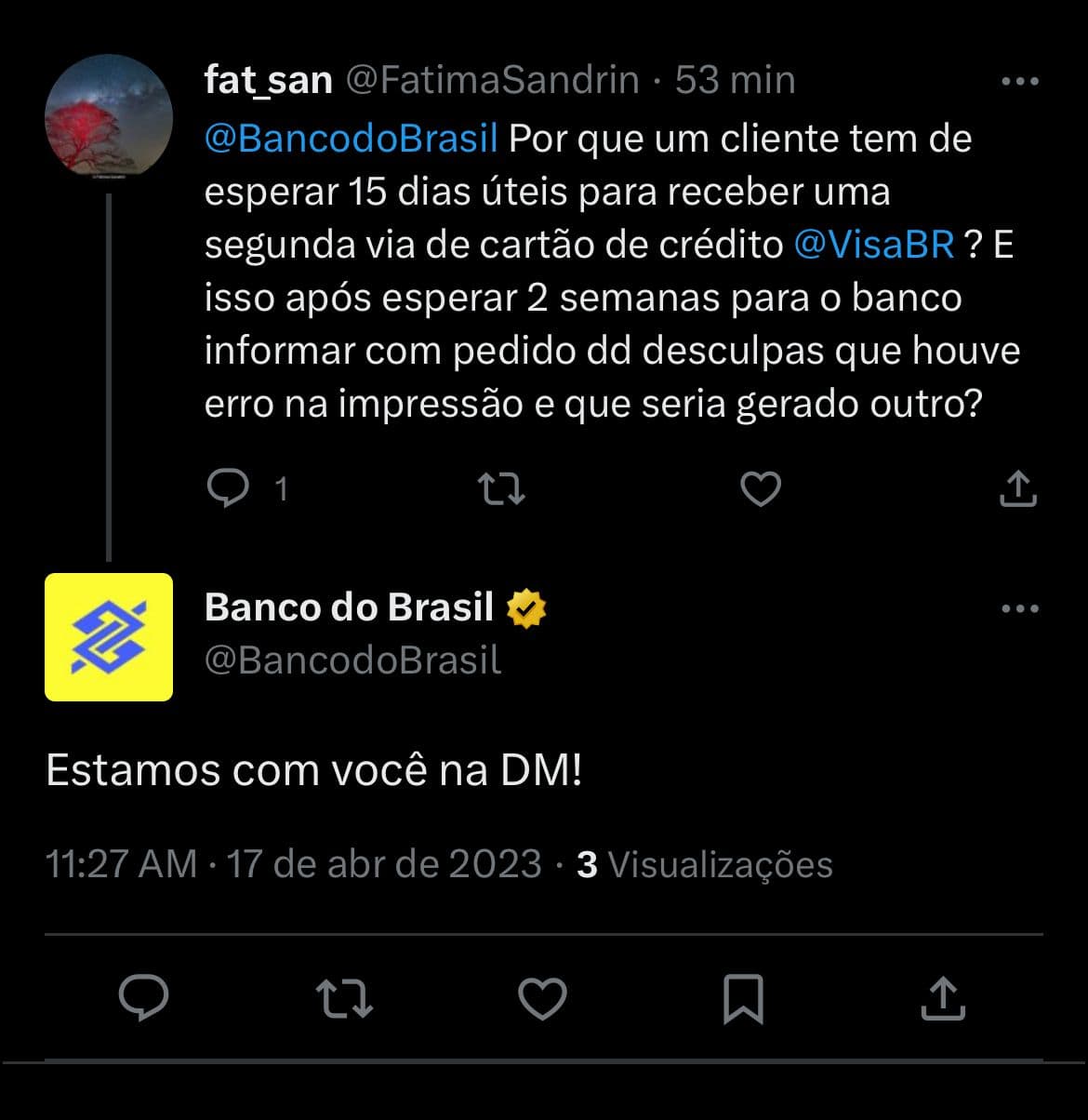 Clientes estão enfurecidos com situação envolvendo o BB - Foto Reprodução Twitter Clientes estão enfurecidos com situação envolvendo o BB - Foto Reprodução Twitter