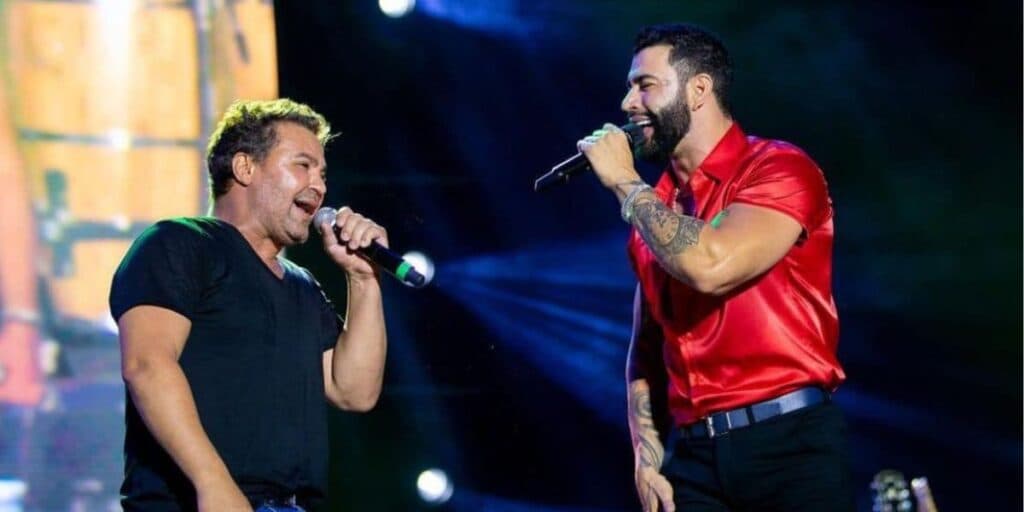 Eduardo Costa não se contém em cima do palco com Gusttavo Lima e expõe situação: "Nunca imaginei"