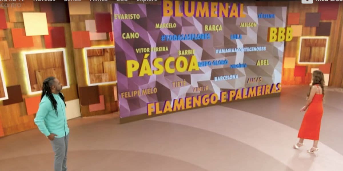 Patrícia Poeta percebe erro no Encontro (Foto: Reprodução / Globo) Patrícia Poeta percebe erro no Encontro (Foto: Reprodução / Globo)
