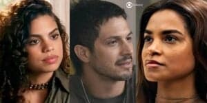 Bia, Oto e Brisa em cenas de Travessia (Foto: Reprodução / Globo) Bia, Oto e Brisa em cenas de Travessia (Foto: Reprodução / Globo)