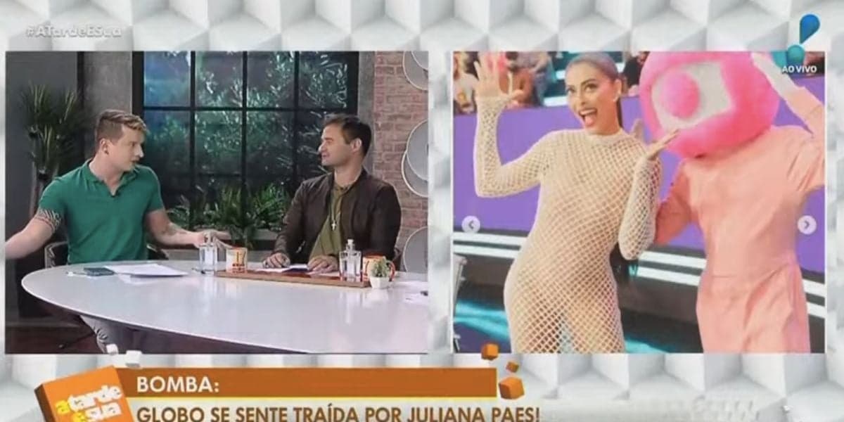 Aaron Tura e Alessandro Lo-Bianco no A Tarde é Sua (Foto: Reprodução / RedeTV!) Aaron Tura e Alessandro Lo-Bianco no A Tarde é Sua (Foto: Reprodução / RedeTV!)