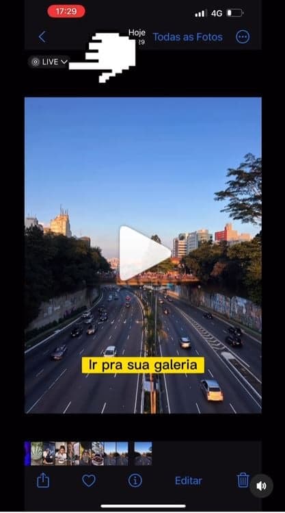 Passo a passo para usar função do iPhone - Foto Reprodução Instagram de Luca Pucci Passo a passo para usar função do iPhone - Foto Reprodução Instagram de Luca Pucci