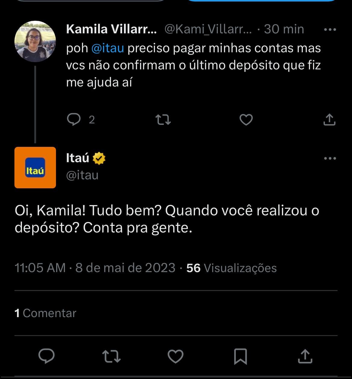 Situação do Itaú anda enfurecendo clientes nesta segunda (08) - Foto Reprodução Twitter Situação do Itaú anda enfurecendo clientes nesta segunda (08) - Foto Reprodução Twitter