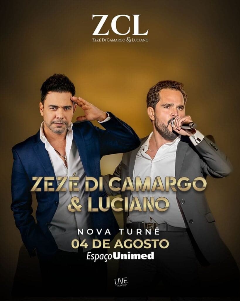 Anúncio da nova turnê da dupla Zezé Di Camargo & Luciano (Foto: Reprodução, Instagram) Anúncio da nova turnê da dupla Zezé Di Camargo & Luciano (Foto: Reprodução, Instagram)