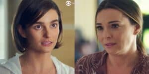 Helena (Priscila Sztejnman) e Clara (Regiane Alves) em cenas de Vai na Fé (Foto: Reprodução / Globo) Helena (Priscila Sztejnman) e Clara (Regiane Alves) em cenas de Vai na Fé (Foto: Reprodução / Globo)