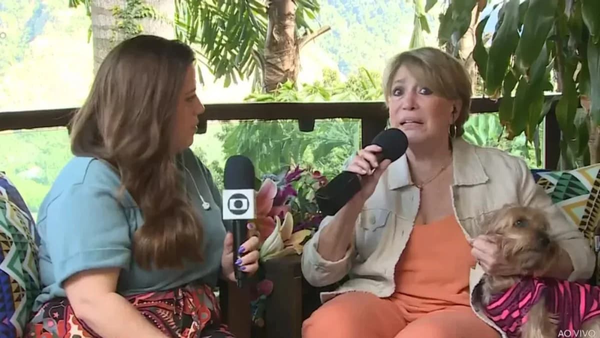 A atriz foi entrevistada por Tati Machado - Foto: Reprodução/Globo A atriz foi entrevistada por Tati Machado - Foto: Reprodução/Globo