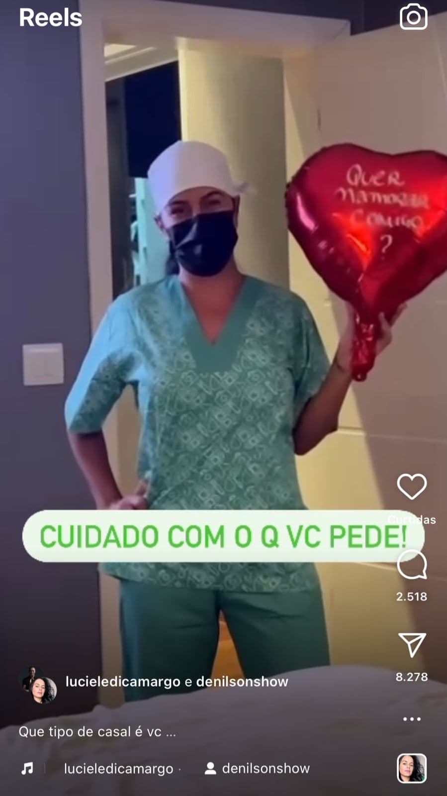 Denílson entrega situação com Luciele na cama e vídeo dá o que falar - Foto Reprodução Instagram Denílson entrega situação com Luciele na cama e vídeo dá o que falar - Foto Reprodução Instagram