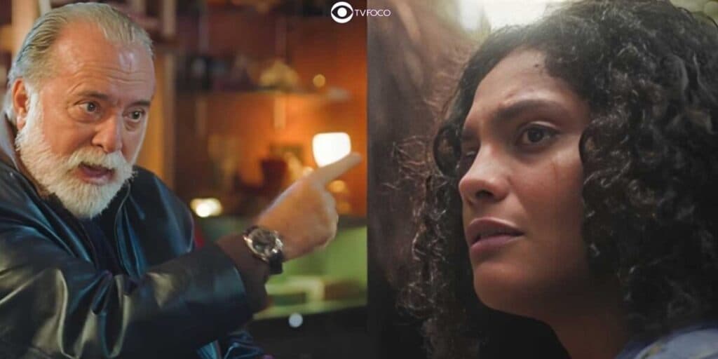 Terra e Paixão - Grávida, Aline é torturada pelo sogro em cativeiro: "Sem paz"